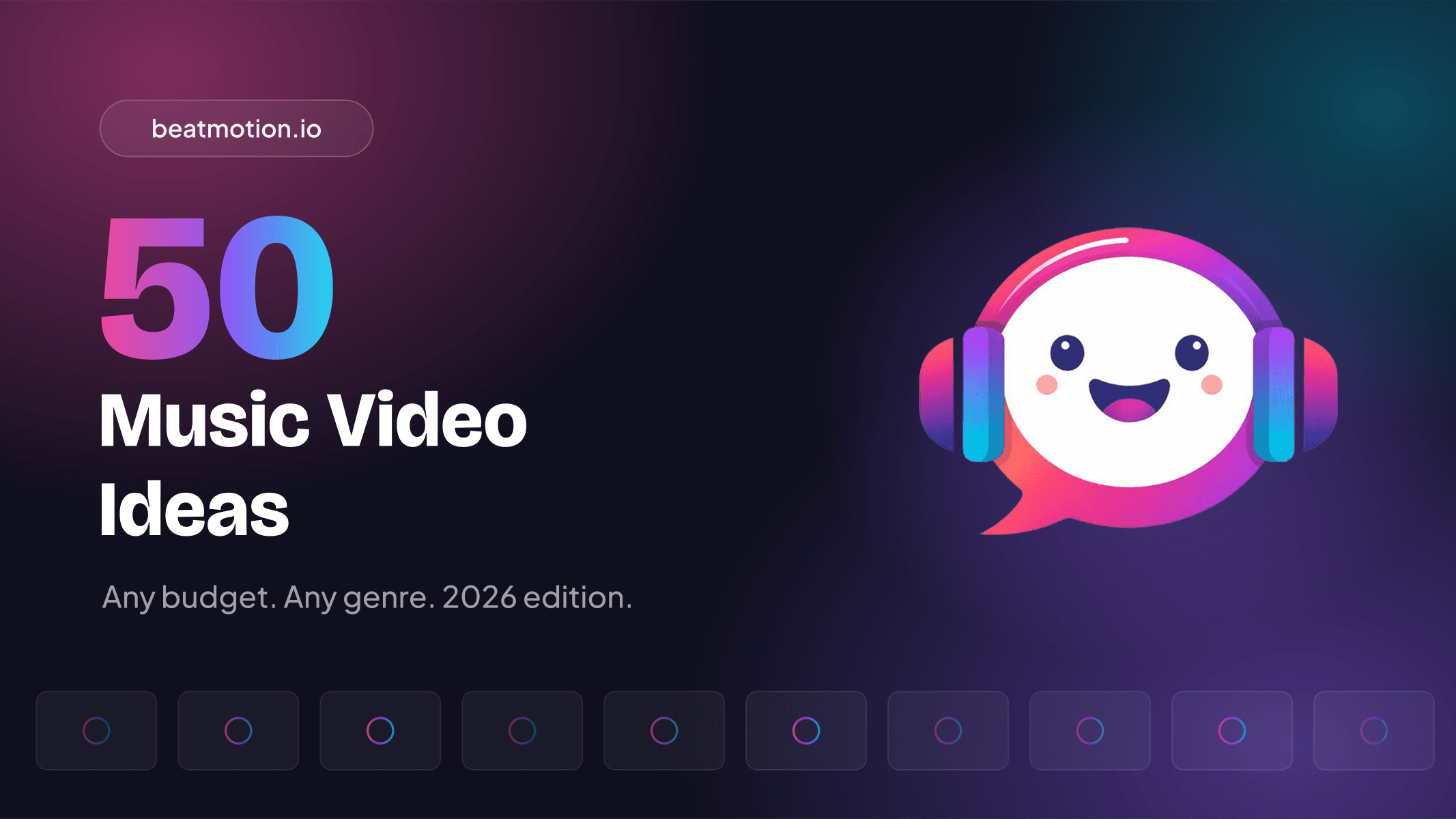 50 Music Video Ideas for Artists in 2026 (Any Budget, Any Genre) cover